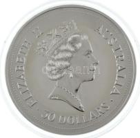 Ausztrália 1992. 30$ Ag "Kookaburra" kapszulában (1000g/0.999/101mm) T:UNC
Australia 1992...