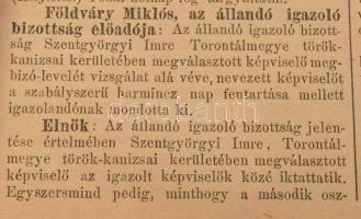 Az 1884-dik évi szeptember hó 27-ére hirdetett Országgyülés képviselőházának naplója. VII kötet. Sze...