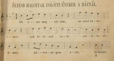 Haydu Gábor: Katholikus halotti szerkönyv. 1856. Bucsánszky 1. kiadás. 86p. Sok korabeli kézzel írt ...