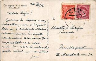 1936 Csízfürdő, Kúpele Cíz; Margit nyaraló. B. Perlusz / villa (EK)