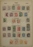 Magyar gyűjtemény 1871-1990 3 db ABRIA albumban, a Réznyomattól (2 x) benne szép klasszikus rész, 19...