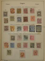 Magyar gyűjtemény 1871-1990 3 db ABRIA albumban, a Réznyomattól (2 x) benne szép klasszikus rész, 19...