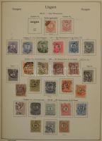 Magyar gyűjtemény 1871-1990 3 db ABRIA albumban, a Réznyomattól (2 x) benne szép klasszikus rész, 19...