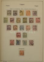 Magyar gyűjtemény 1871-1990 3 db ABRIA albumban, a Réznyomattól (2 x) benne szép klasszikus rész, 19...