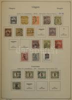 Magyar gyűjtemény 1871-1990 3 db ABRIA albumban, a Réznyomattól (2 x) benne szép klasszikus rész, 19...