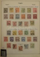 Magyar gyűjtemény 1871-1990 3 db ABRIA albumban, a Réznyomattól (2 x) benne szép klasszikus rész, 19...