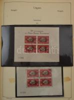 Magyar gyűjtemény 1871-1990 3 db ABRIA albumban, a Réznyomattól (2 x) benne szép klasszikus rész, 19...