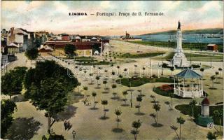 1912 Lisboa, Lisbon; Praca de D. Ferdinando. F. A. Martins / square (EK)