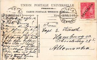 1912 Lisboa, Lisbon; Praca de D. Ferdinando. F. A. Martins / square (EK)