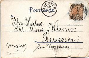 1899 Litomerice, Leitmeritz; Lange Gasse. S. Engl / street (b)