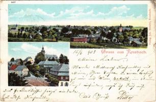 1903 Rossbach, Verlag Joh. Hendel / view, church (EM)