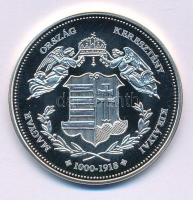 DN "Magyarország Keresztény Királyai / I. Ferencz József 1848-1916" Ag emlékérem kapszuláb...