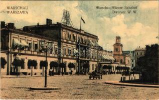 Warszawa, Warschau, Warsaw; Dworzec Wiedenski / Wiener-Bahnhof / railway station (tear)