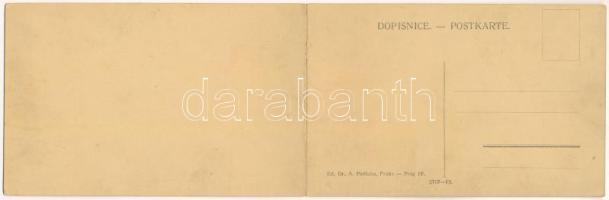 Praha, Prag, Prague; Roku 1620. A. Podlaha / Prag im Jahre 1620 / Prague in 1620. 2-tiled folding pa...