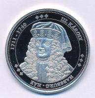 DN "Magyarország Keresztény Királyai / III. Károly 1711-1740" Ag emlékérem kapszulában (20,2g/0.333/38,36mm) T:PP