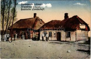 Krajobraz wiejski / Russische Landschaft / Russian folklore, rural landscape (EB)