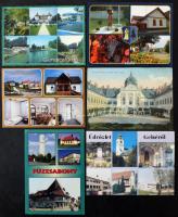 Modern magyar képeslap gyűjteményrész, F és Gbetűs helységek betűrendben, min. 500-600 lap cipős dobozban (közte kevés szlovák)