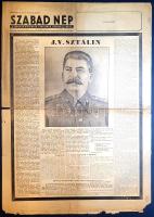 [Folyóirat] Sztálin meghalt. A Szabad Nép különkiadása. (1953. március 6.)
[Budapest], 1953. [Szaba...