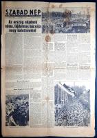 [Folyóirat, 1956.] Az ország népének fájdalmas búcsúja nagy halottainktól. A Szabad Nép lapszáma Raj...