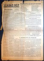 [Folyóirat, 1956.] Szabad Nép. A Magyar Dolgozók Pártjának központi lapja. XIV. évfolyam, 296. szám....