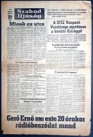 [Aprónyomtatvány, 1956.] Miénk az utca! A Szabad Ifjúság szerkesztőségének röpirata a Petőfi Kör 12 ...