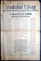 [Aprónyomtatvány, 1956.] A magyar írók kiáltványa. Az Irodalmi Újság egyleveles röpirata. (1956. okt...