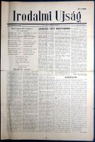 [Folyóirat, 1956.] Az Irodalmi Újság 1956. november 2-i lapszáma, Illyés Gyula "Egy mondat a zs...