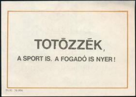 1976 Emléklap a Magyar labdarúgó válogatott 500. nemzetek közötti mérkőzéséről, Magyarország-Ausztri...