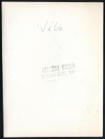 Sába c. balett előadás. Kertész Gyula pecséttel jelzett fotója 9x12 cm