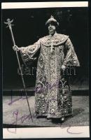 Yevgeny Nesterenko (1938-2021) mint Boris Godunov dedikált fotó / Autograph signed photo. 9x14 cm