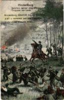 1915 Hindenburg inmitten seiner siegreichen Truppen vor Lodz / Hindenburg tábornok ügyes vezetése alatt a német sok-sok csatában győznek az oroszok ellen / WWI German military, Hindenburg + K.u.k. Infanterieregiment No. 26." "Tábori postahivatal 77" (EB)