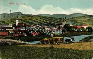 1911 Podolin, Podolínec (Szepes, Zips); látkép. Ifjabb Báró Barkóczy Sándornak (1896-1925) címezve. Feitzinger Ede kiadása No. 927a. / general view (EK)