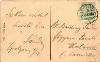 1911 Ipolyság, Sahy; látkép. Báró Barkóczy Sándor (1857-1925) miniszteri tanácsos, császári és királ...