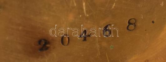 Arany (Au) tokos zsebóra, szétesett állapotban, 14k, jelzett, a tok minimális zománcozással nettó 9,...