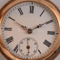 Arany (Au) tokos zsebóra, 14k, jelzett, d: 3,5cm, bruttó 35,7g