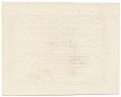 1849 Rozsnyó 1849. július 16. 1kr "Rozsnyó bánya város pénztári utalványa" T:AU, hátoldalo...