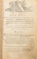 Mátyási József: Semminél több valami. Pozsony, 1794, Wéber Simon Péter. (XX + 310 p.) 304p. Félvászon kötés, hiányos (pl. címlap hiányzik), javított lapok, kopottas állapotban.