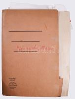 cca 1940- 1980 Varga Mátyás (1910-2002) grafikus díszlettervező által készített színpadkép tervek, v...