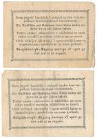 1849. 30kr "Kossuth bankó" (2x) T:F-VG
Adamo G103