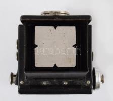 cca 1932 Voigtländer Brillant 6x6-os TLR fényképezőgép f: 4,5, f: 7,5 objektívvel, , kissé kopottas