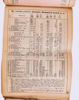 1937 Magyar Királyi Államvasutak: Hivatalos menetrendkönyv szép állapotban, egészvászon borítóval. T...