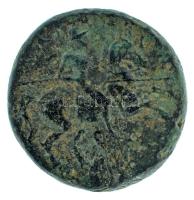 Ókori Görögország / Thesszália Kr.e. 380-337 / Larissa / Dichalkon (4,40g) T:XF,VF patina / Ancient Greece / Thessalia 380-337 BC / Larissa / Dichalkon. Head of the nymph Larissa facing / Cavalryman wearing Boiotian helmet on horseback (4,40g) C:XF,VF patina