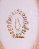 Bodrogkeresztúri 4 darab vintage tárgy, közte 2 darab váza, m: 22 cm alatt