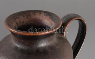 Retro német füles váza, jelzett, hibátlan, m: 15 cm