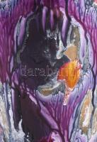 cca 1970, Német csorgatott lüsztermázas váza. Jelzett, m: 24 cm