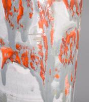 Illés Sándor: Retro váza. Ritka színezéssel. Jelzés nélkül, hibátlan, m: 37,5 cm