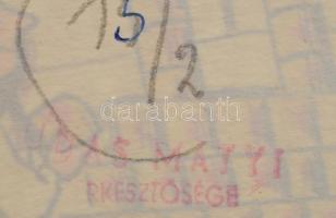 Szegő Gizi (1902-1985): 9 db karikatúra. Vegyes technika, papír, jelzett, mindegyik hátoldalán "...