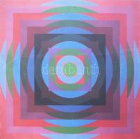 Vasarely Victor (1908-1997): P 1191 "HYLD" - 1986 (1984). Ofszet nyomat, papír. Jelzett. K...