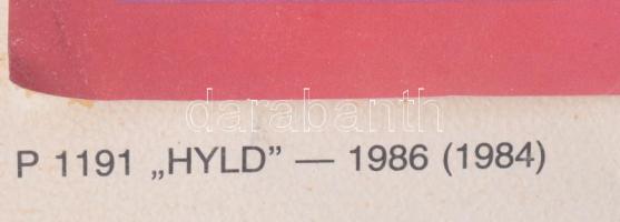 Vasarely Victor (1908-1997): P 1191 "HYLD" - 1986 (1984). Ofszet nyomat, papír. Jelzett. K...