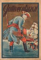 Swift, [Jonathan]: Gulliver utazásai. Ifjúsági kiadás. Ford.: Dávid Margit. Bp., [1937], Tolnai, 154+(6) p. A borító K. Sávely Dezső munkája. Kiadói illusztrált papírkötés, a borítón sérülésekkel, kopottas állapotban.